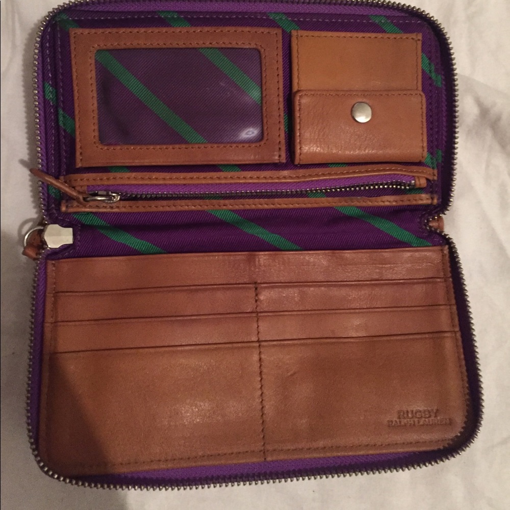 Sporty zip around wallet